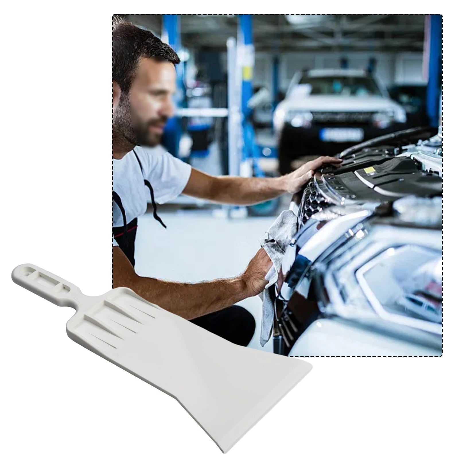 Squeegee Application Tool for Bulldozer