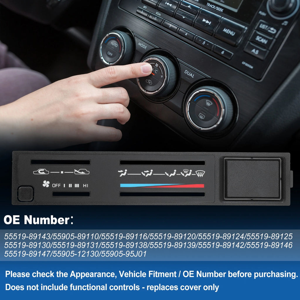 A/C Dash Climate Control Panel Plate for Toyota 4Runner Pickup (1984–1989)