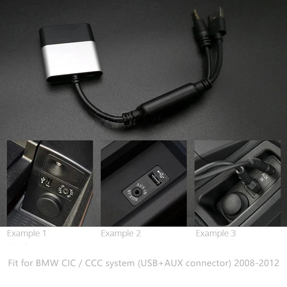Bluetooth Media Transmitter Adapter for BMW CIC/CCC (USB+AUX)