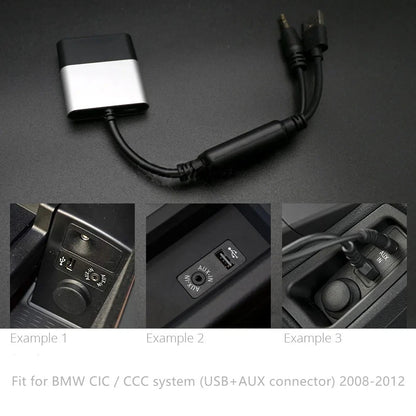 Bluetooth Media Transmitter Adapter for BMW CIC/CCC (USB+AUX)