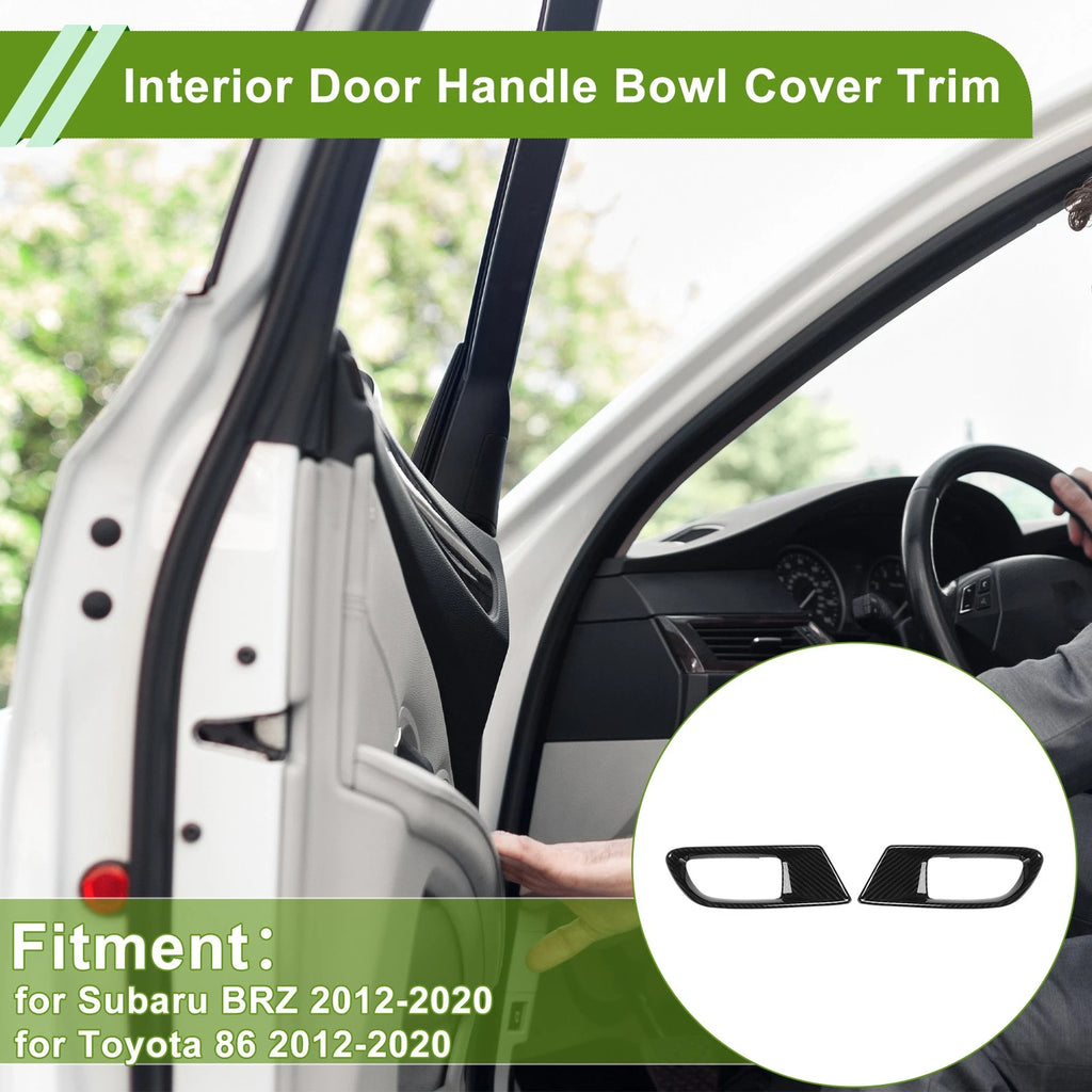Interior Door Handle Bowl Cover Trim 1 Pair for Subaru BRZ (2012–2020)