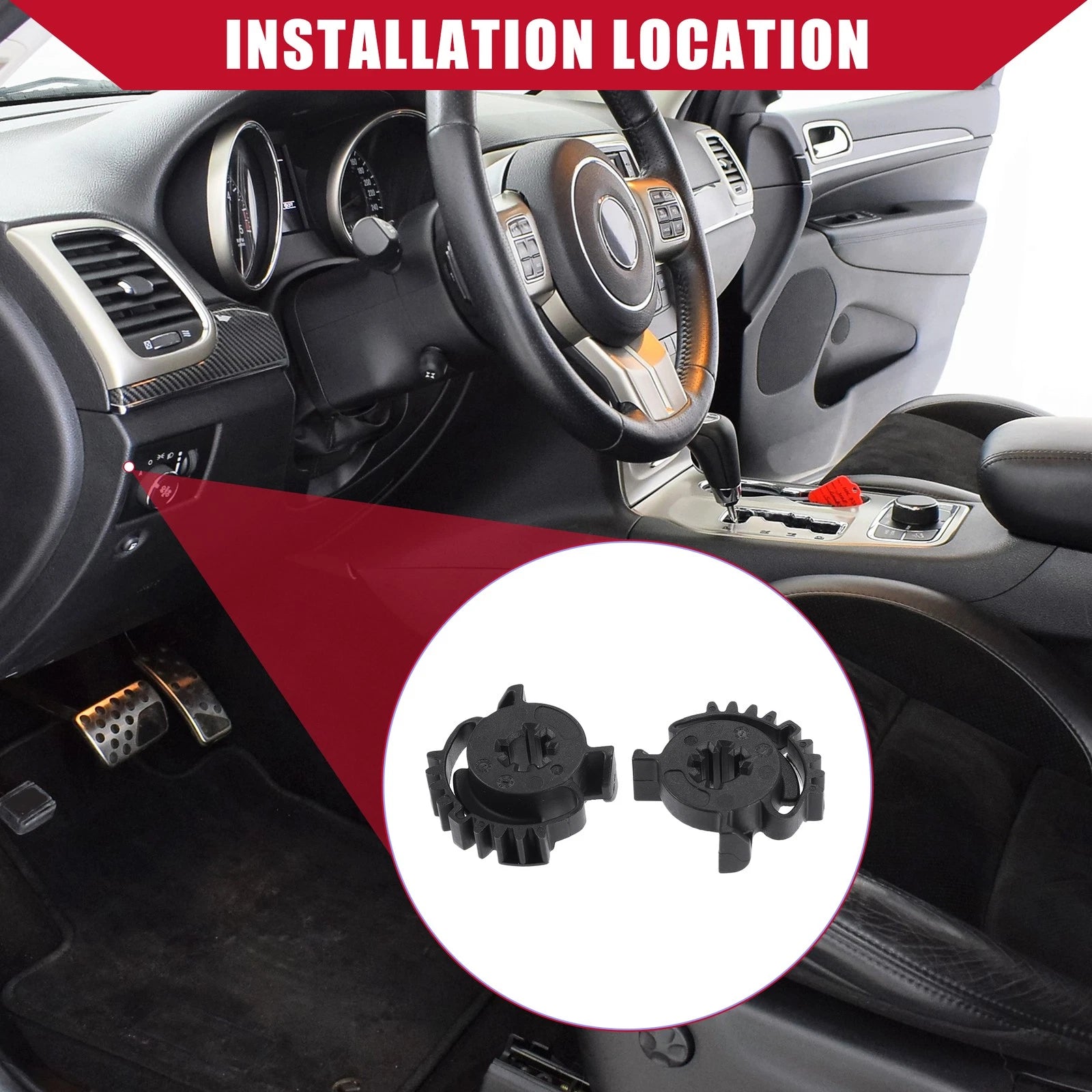 HVAC Blend Door Actuator Gears Replacement for Dodge Durango 2011–2023