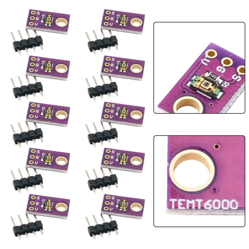 10pcs TEMT6000 Analog Ambient Light Sensor Modules for Sensor Projects