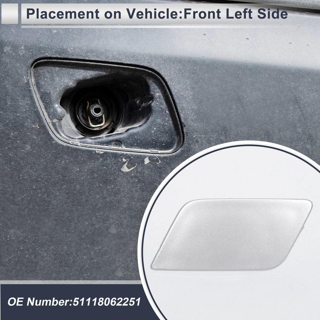 Front Left Headlight Washer Nozzle Cover Cap for BMW 335i (2007–2013)