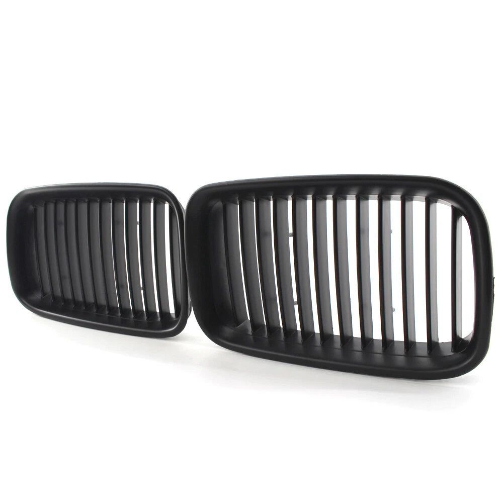 Pair Front Hood Kidney Grille for BMW 3 Series E36 (1992–1996) Matte Black