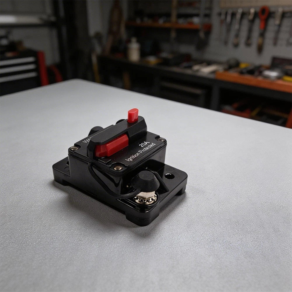 20A DC Circuit Breaker for Off Grid Solar Battery Systems (12-32V)