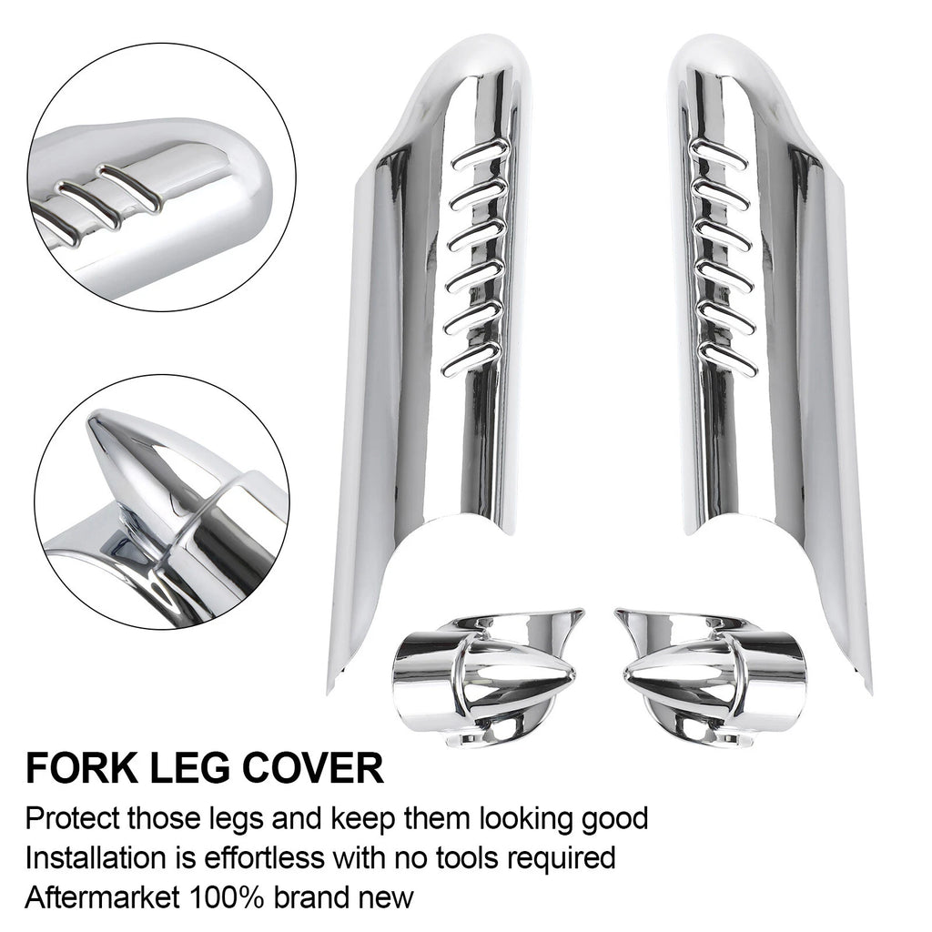 Fork Lower Leg Deflectors Shield Cover for Harley Touring Electra Glide (2000–2013)