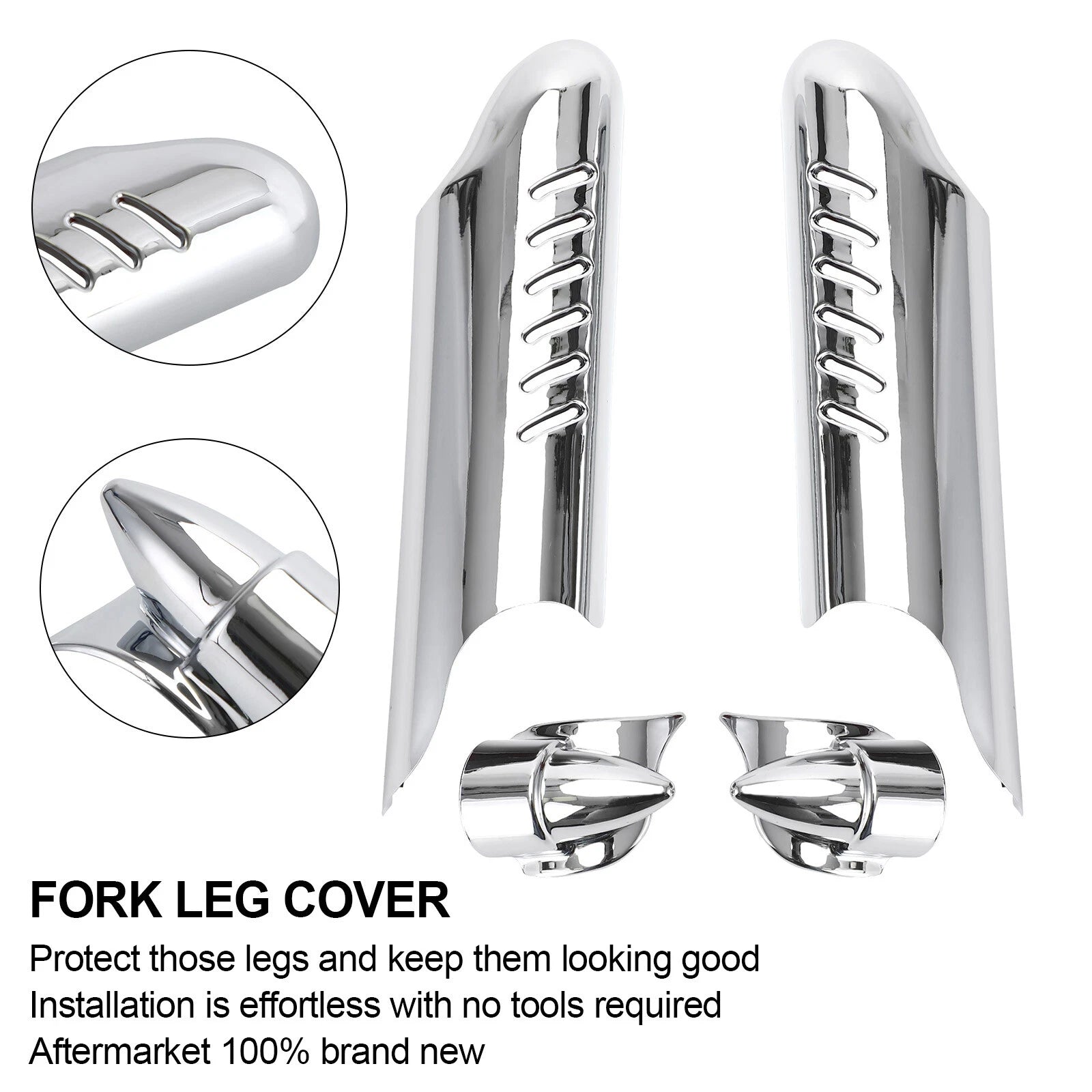 Fork Lower Leg Deflectors Shield Cover for Harley Touring Electra Glide (2000–2013)