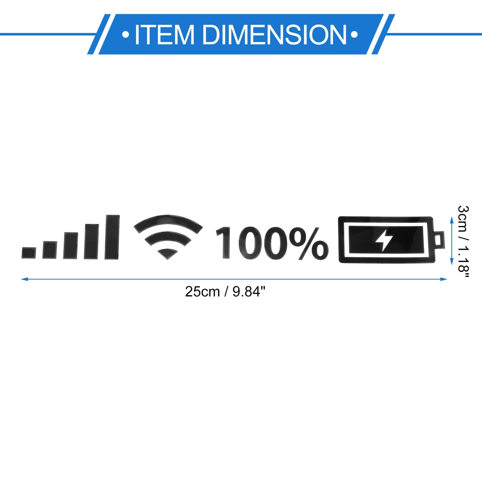Reflective Bumper Decal for WiFi Signal Dashboard (2010–2023)