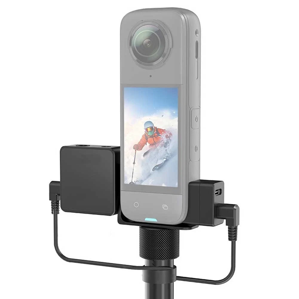 Sturdy Aluminum Mic Cold Shoe Mount for Insta360 X5 (2015–2023)