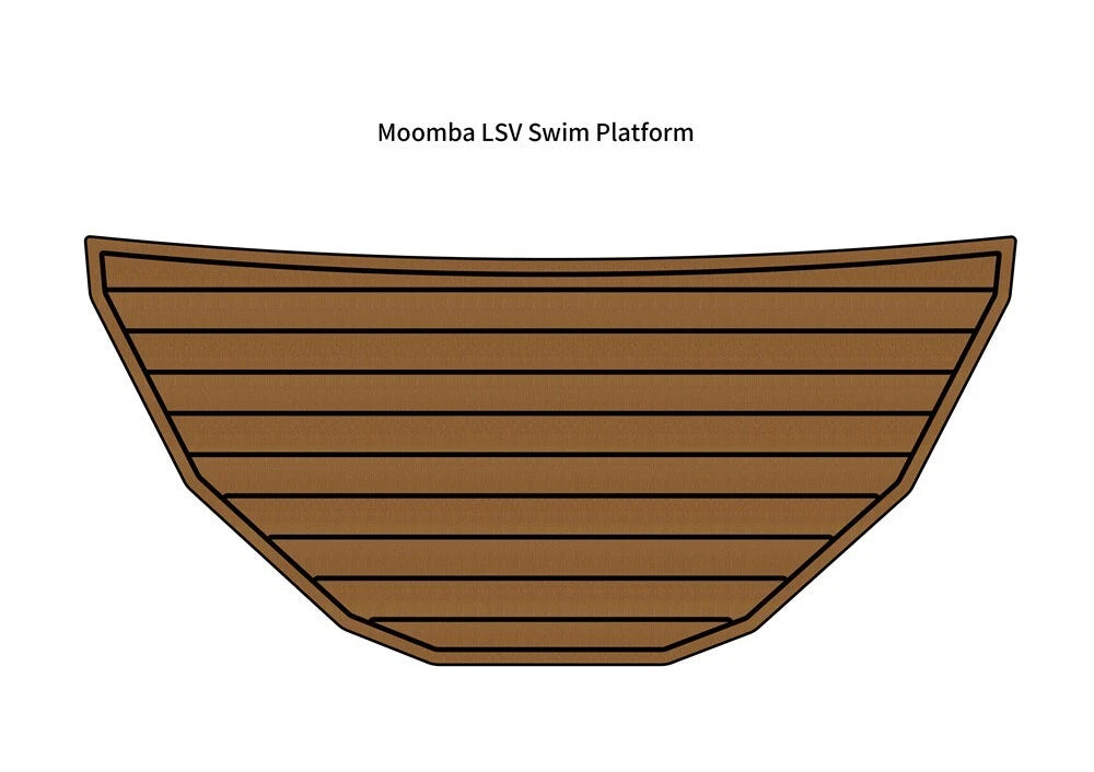 Swim Platform Step Pad for Moomba LSV (2010–2023) - EVA Foam Faux Teak