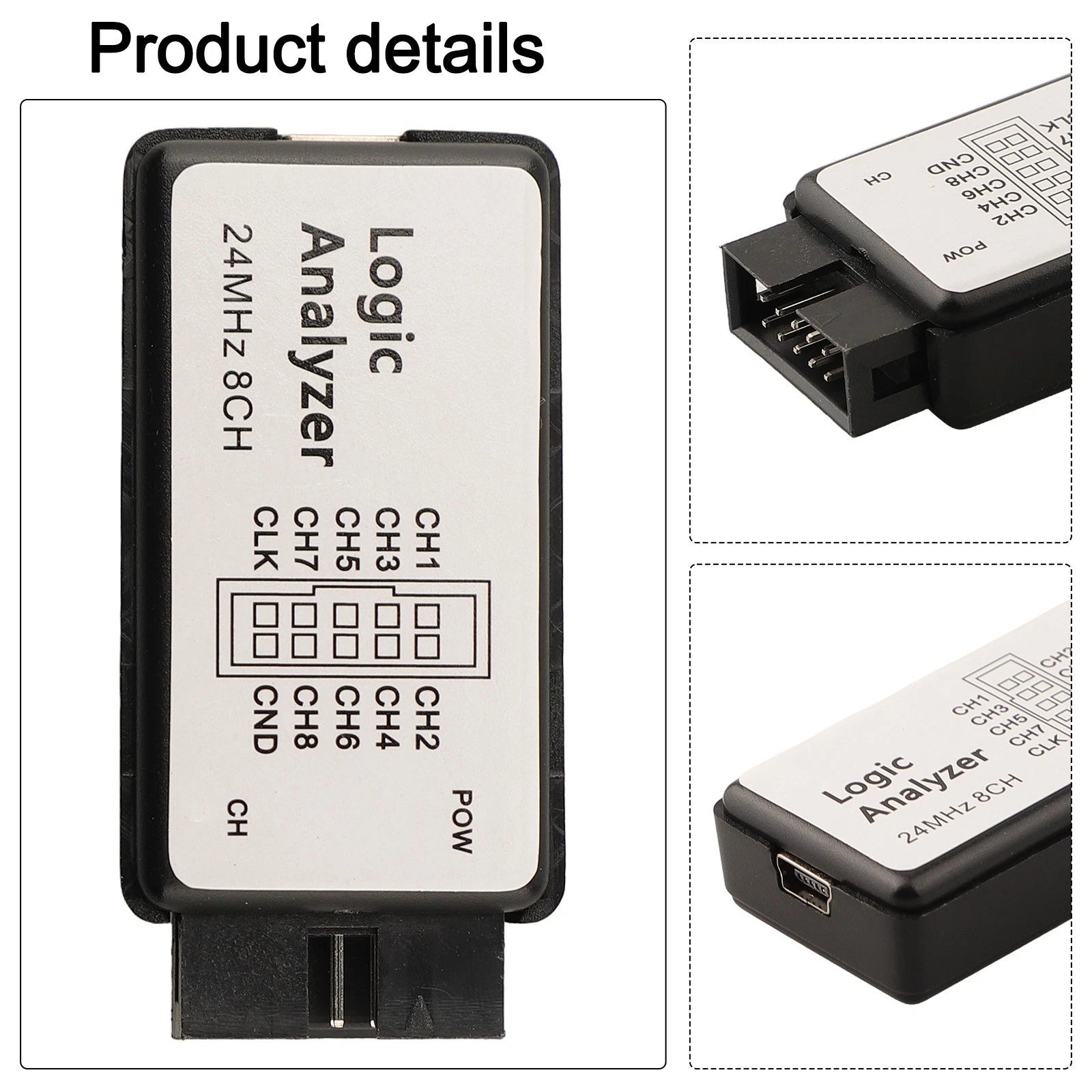 USB Logic Analyzer 8CH 24M for Advanced Microcontroller Debugging