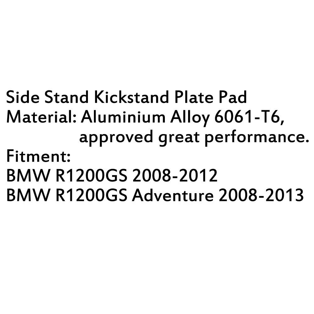 Side Kickstand Pad for BMW R1200GS (2008–2013)