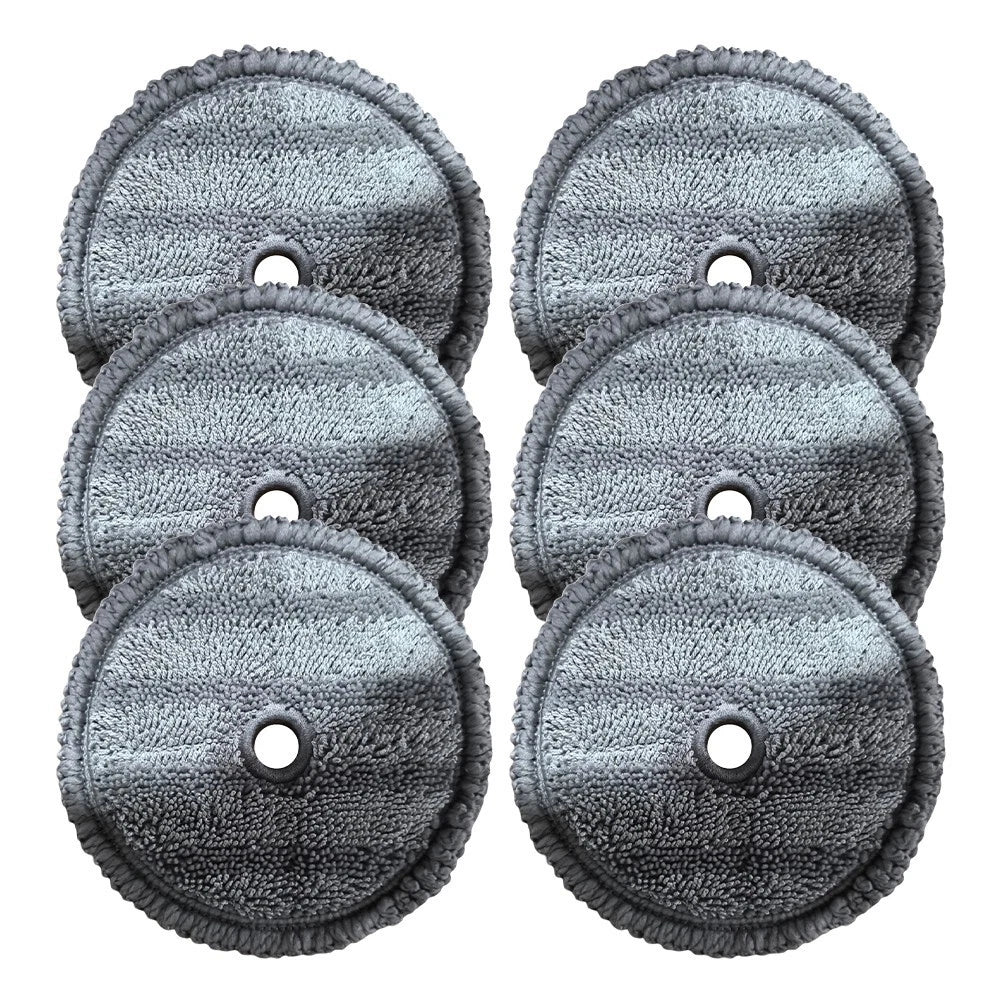 6-Pack Microfiber Mop Cloths for A9 Steam Mop Robot Vacuum