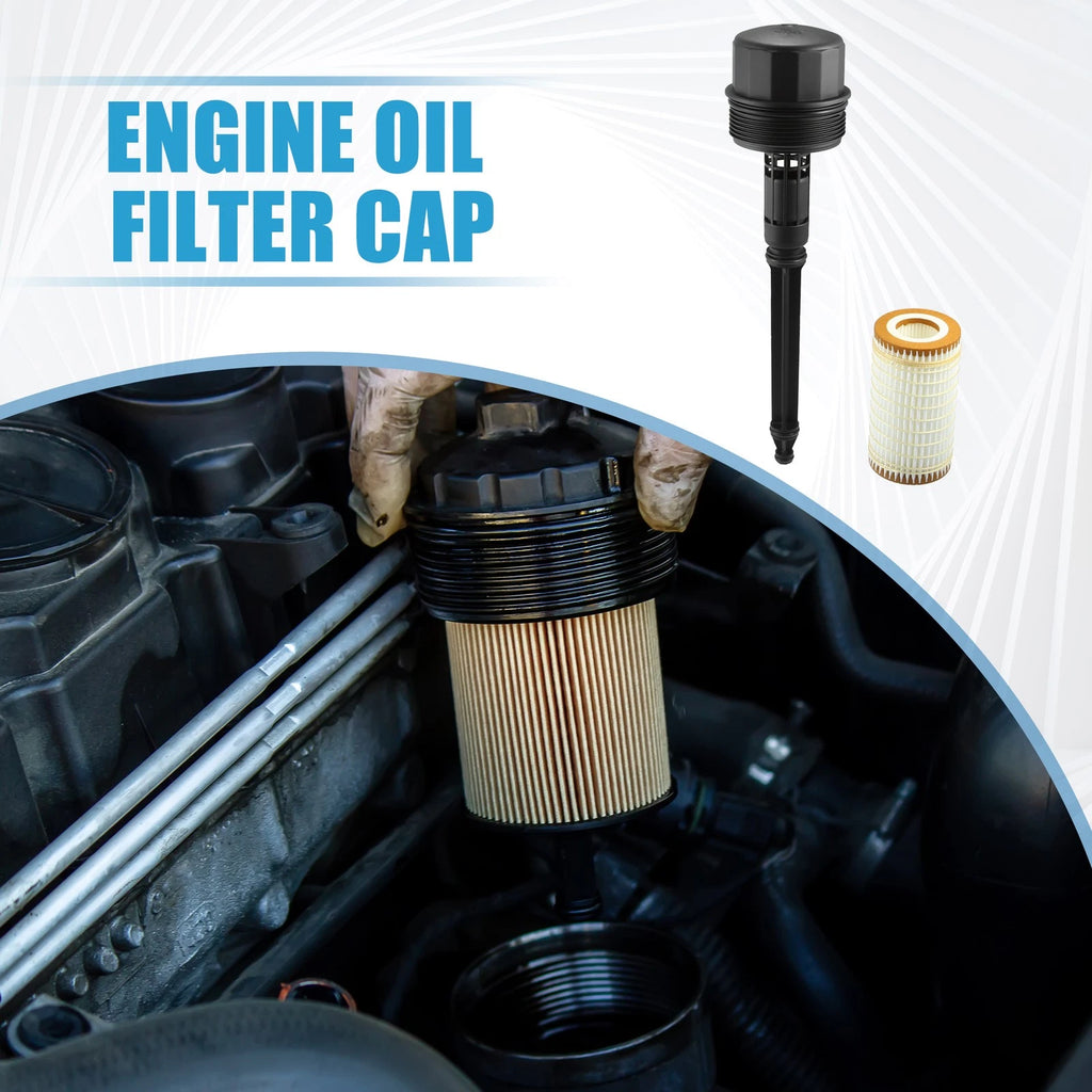 Engine Oil Filter with Housing Cap Replacement for Mercedes-Benz C240 C280 C320 (2002–2005)