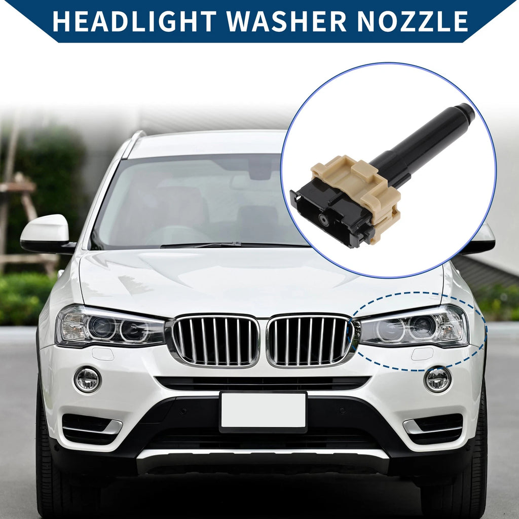 Front Driver Side Headlight Washer Nozzle Replacement for Toyota Land Cruiser (2008–2021)