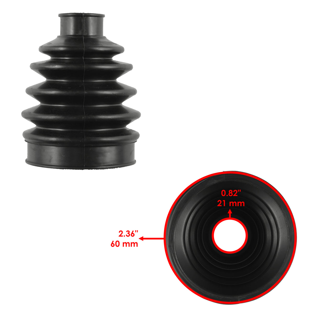 Front Axle Inner CV Boot Kit for Kawasaki Mule SX KAF400 4X4 (2017–2020)