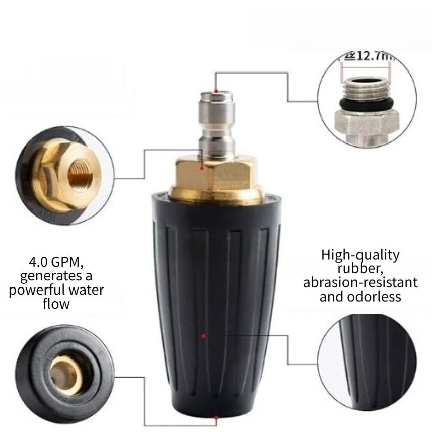Turbo Nozzle Kit for Tough Grime Removal (4000 PSI Rated)