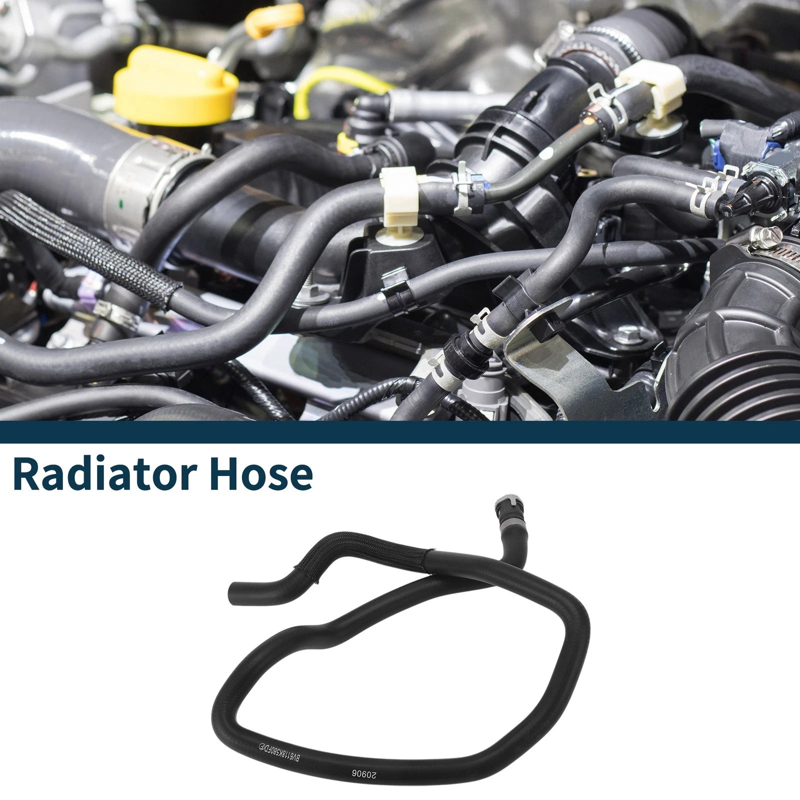 Radiator Hose Replacement Rubber Warm Air Outlet Pipe for Ford Escort (2015–2015)