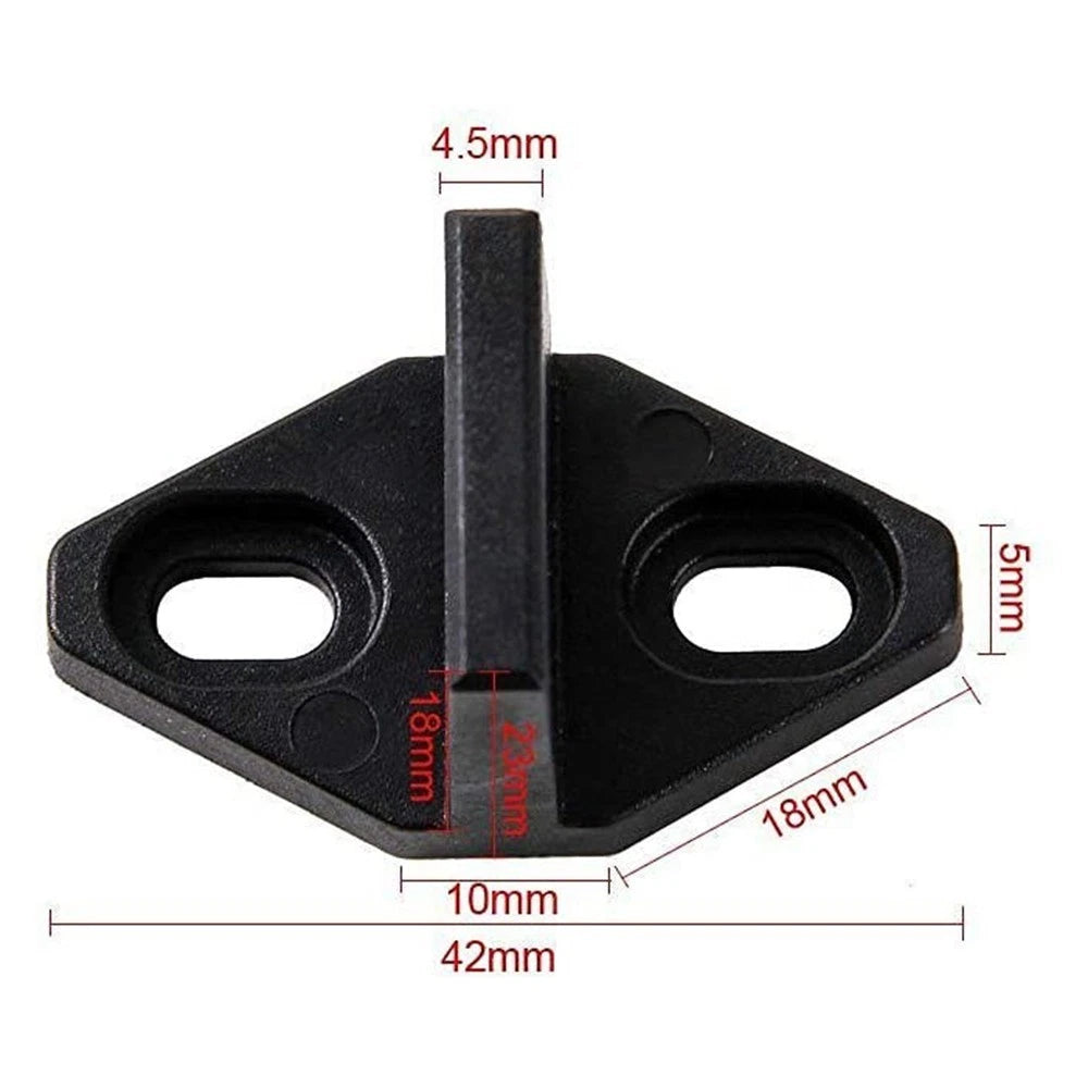 2X Barn Door Hardware Floor Guide for Sliding Doors (Floor Mounted)