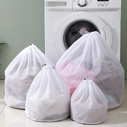 Thicken Mesh Laundry Bag with Drawstring for Clothing Protection