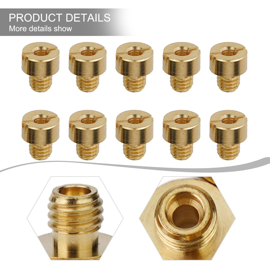Set of 10 Main Jets Carb Thread M5x0.75mm for