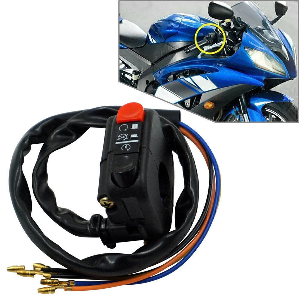 Ignition Switch for Universal Motor 7/8" Handlebar - Black