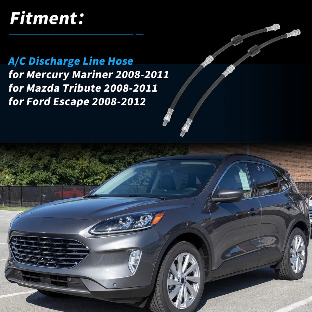 Front and Rear Brake Line Hose Replacement for Ford Escape (2008–2012)