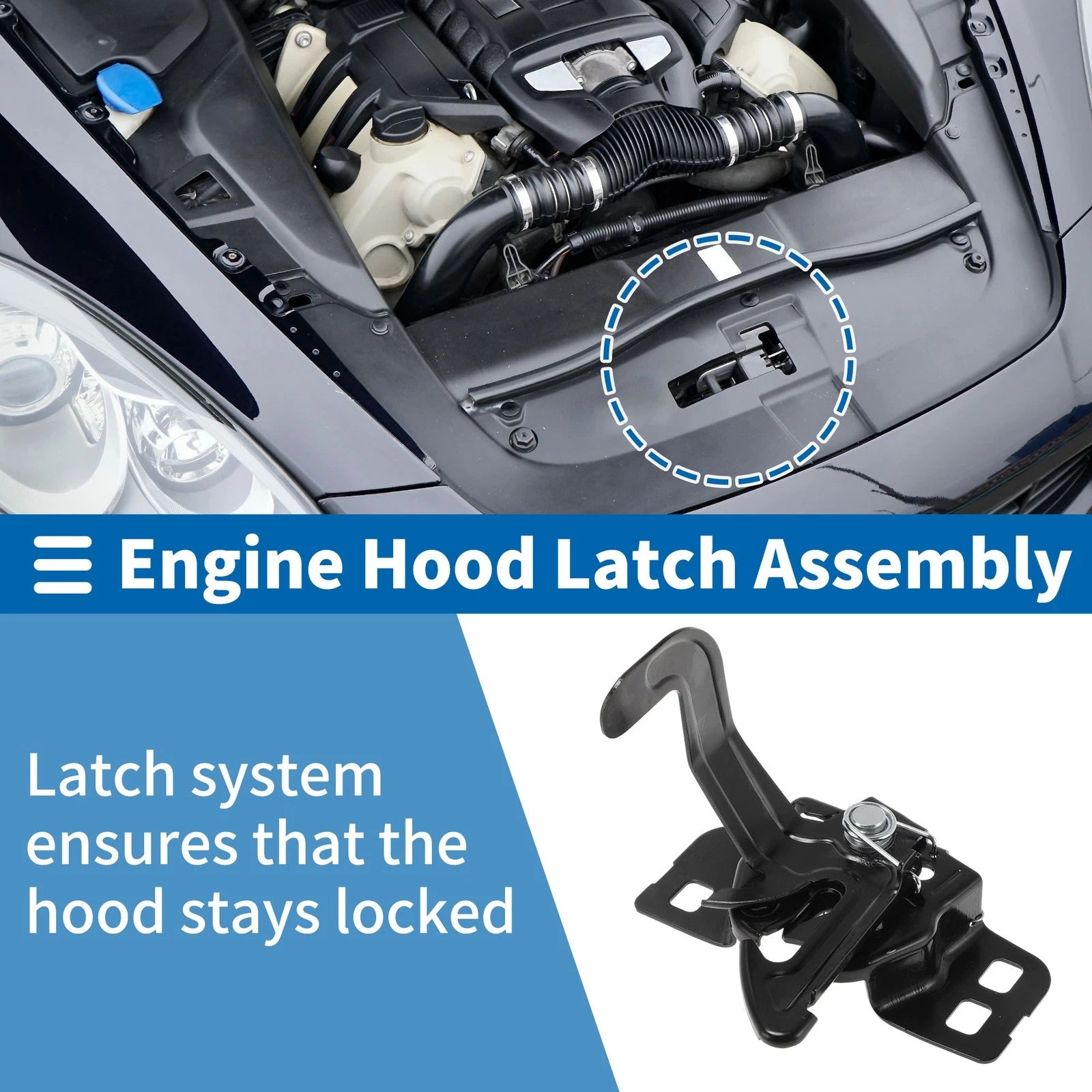 Hood Latch Assembly Replacement for Chrysler Town & Country (2001–2007)