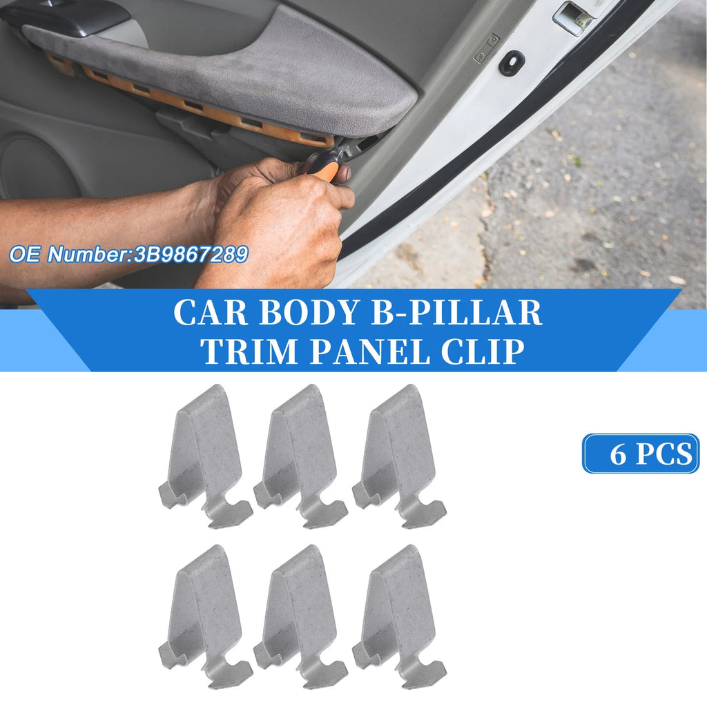 6 Pcs B-Pillar Trim Panel Clip Replacement for Volkswagen Passat (1998–2010)