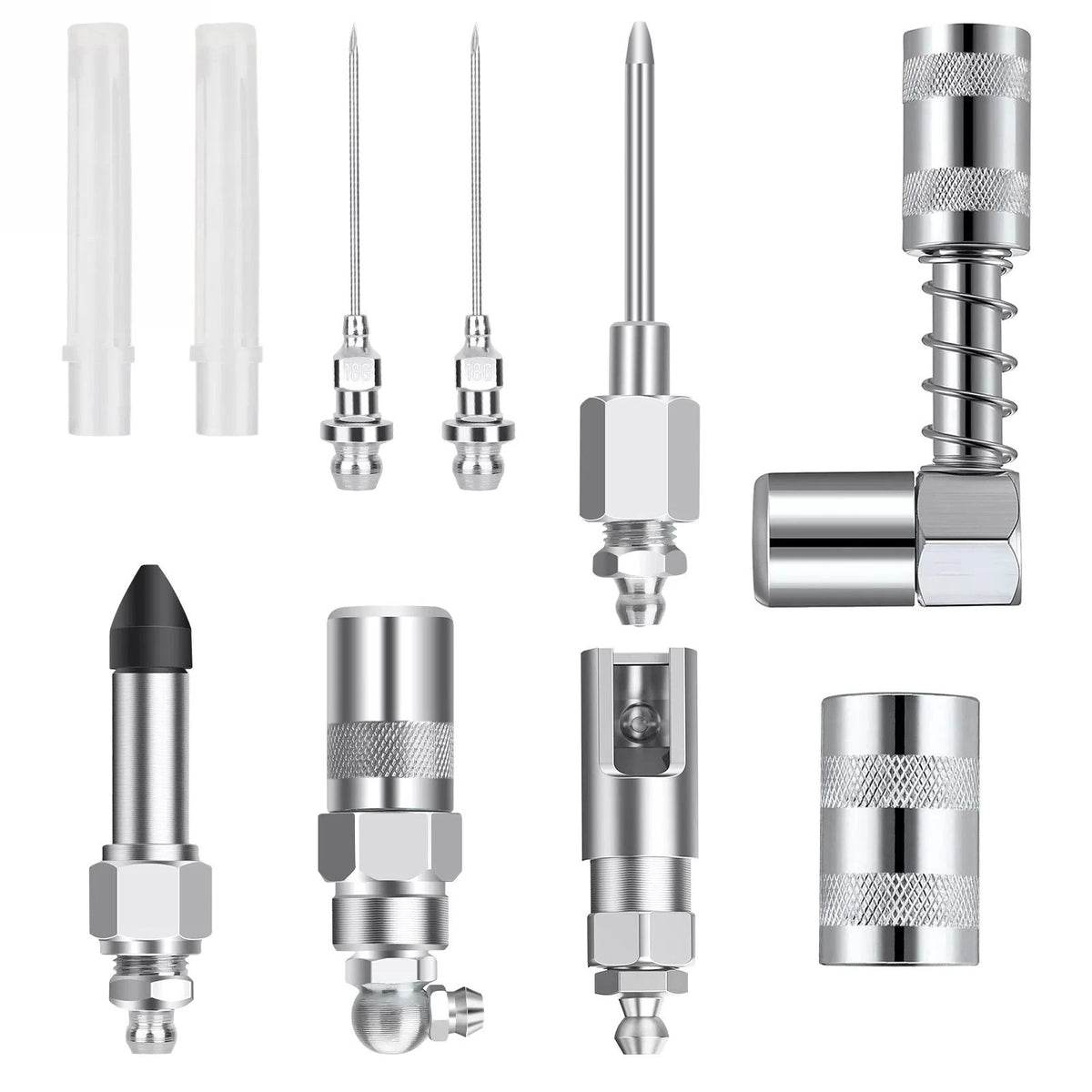 Set of 1 Grease Nozzle Adapter for Grease Gun (90 Degree)