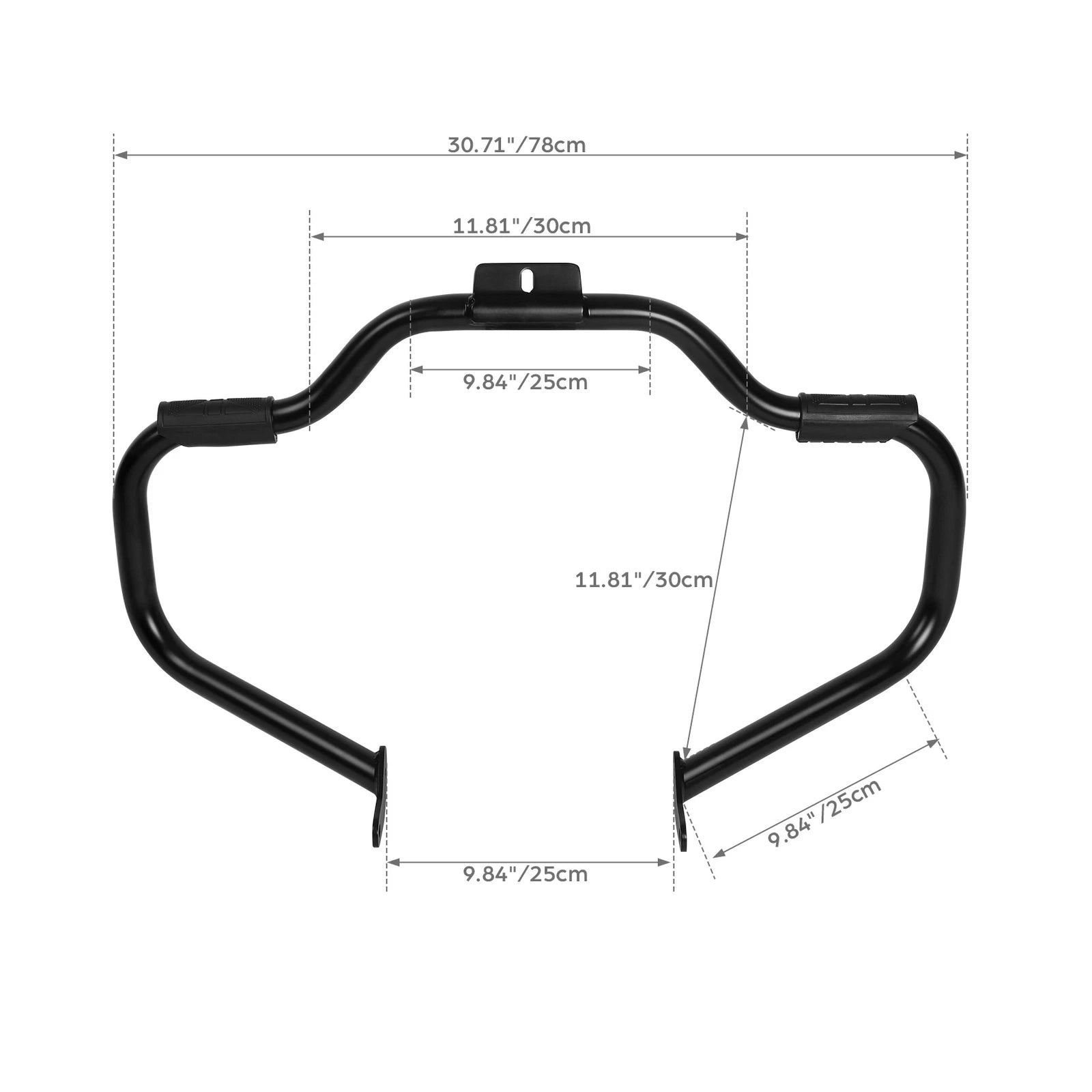 Mustache Engine Guard Crash Bar for Harley Davidson FL Softail (2000–2017)