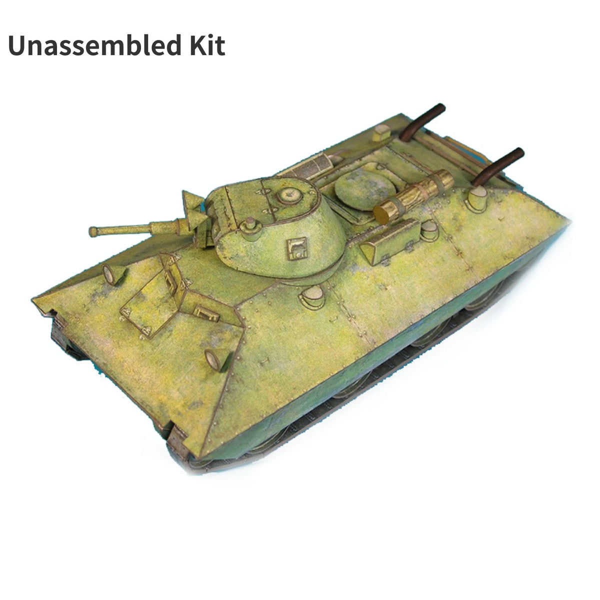 1:50 Paper Model Assembly for Soviet BT-SV Light Tank (Unassembled)