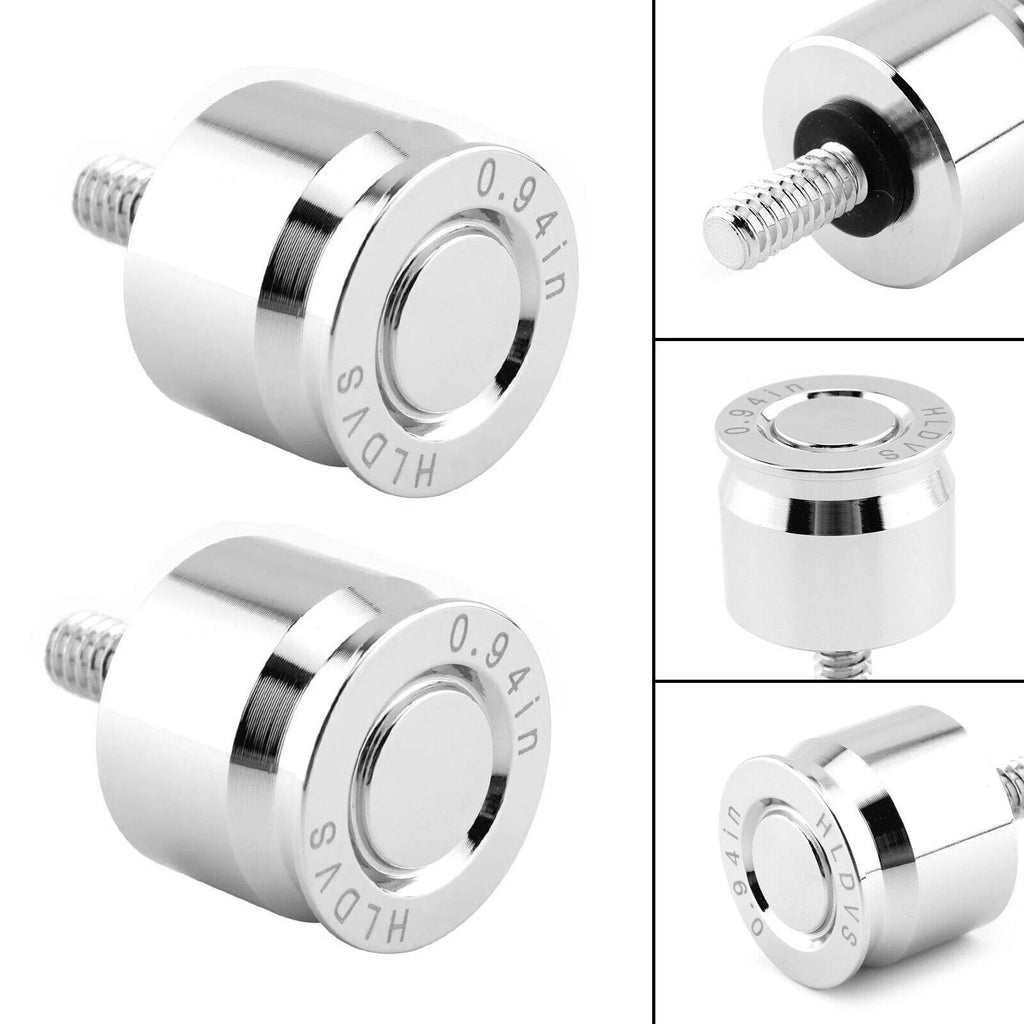 2X CNC Screw Mount Seat Bolt Chrome for Harley Dyna Softail Sportster Road King