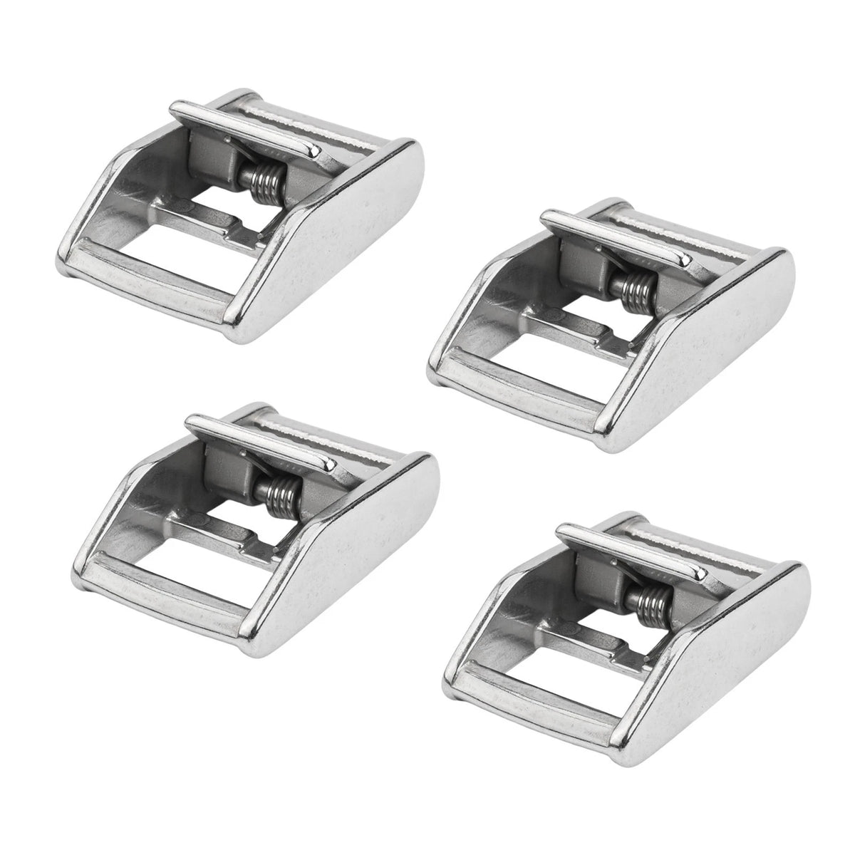 Set of 4 Cam Buckles for 25mm Stainless Steel Cargo Securing