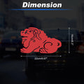 Reflective Bumper Decal for - Red Lion Dance