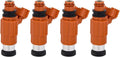 Set of 4 Fuel Injectors for Yamaha 115 HP Outboard (68V-8A360-00-00)