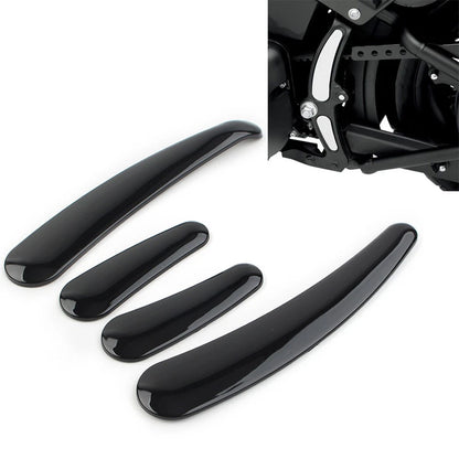Set of 4 Curved Swingarm Frame Inserts for Harley Softail (2008–2023)