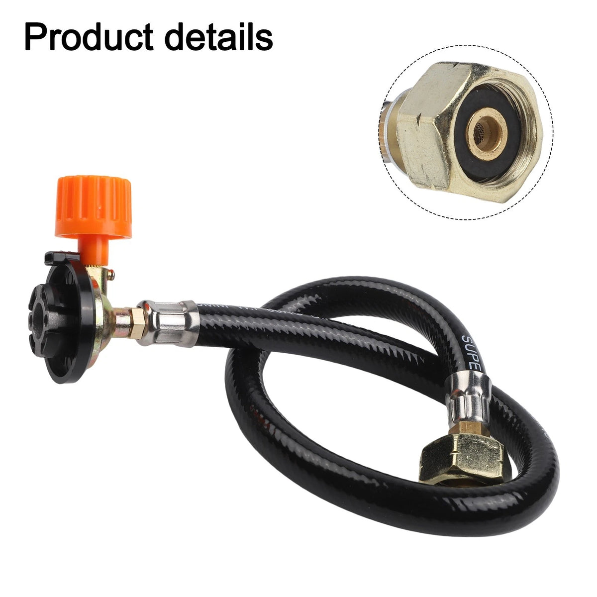 Adjustable Gas Refill Inflation Valve Connector for Enhanced User Control