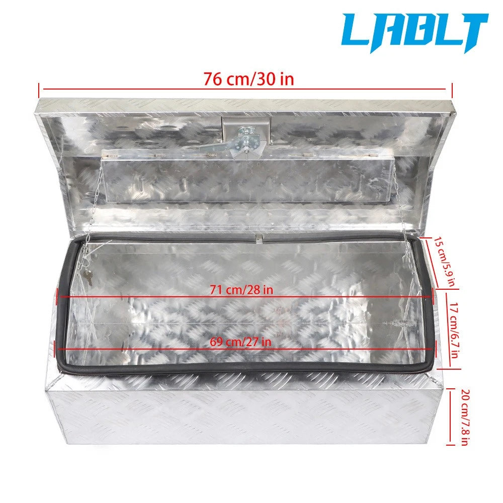 30" Aluminum Tool Box for RV Trailer (30"×13"×13")