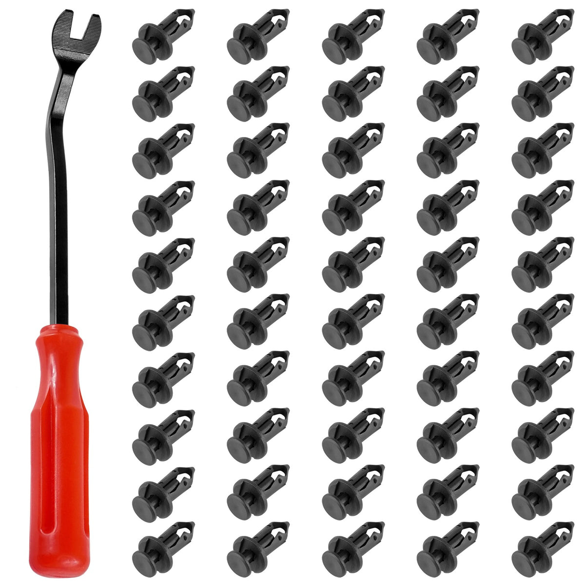 50 Fender Rivet Clips w Tool Replacement for Polaris Ranger Honda (2005–2020)