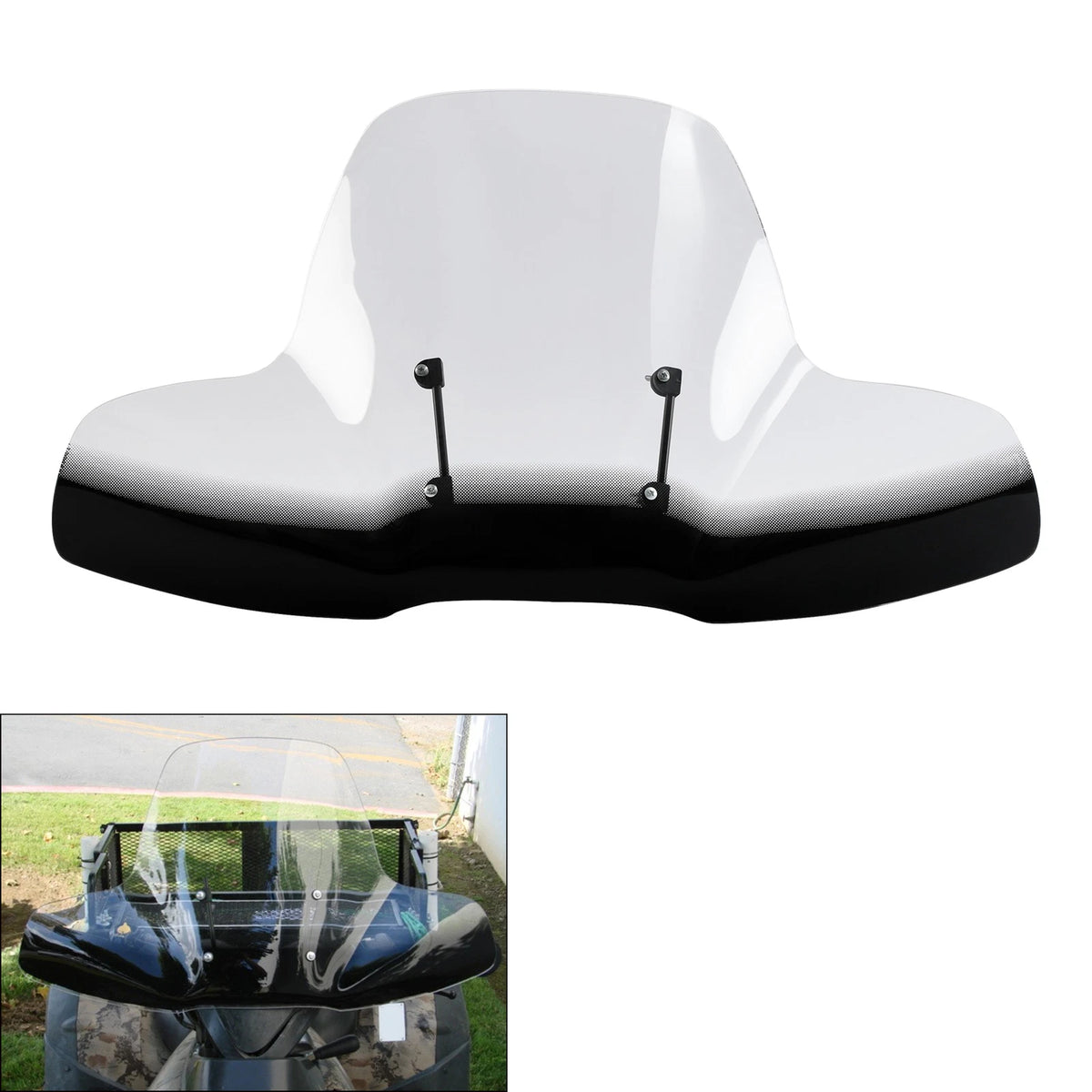 ATV Windshield for Polaris, Arctic Cat, Can-Am, Fourtrax, Grizzly, Brute Force