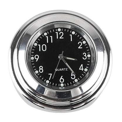 1X Motorcycle Handlebar Clock for Universal Fit 7/8"~1" Handlebar Chrome