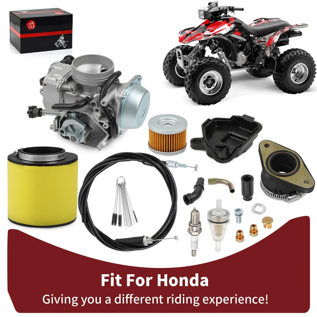 Carburetor with Air Filter Kit for Honda Fourtrax TRX300 (1990–1997)