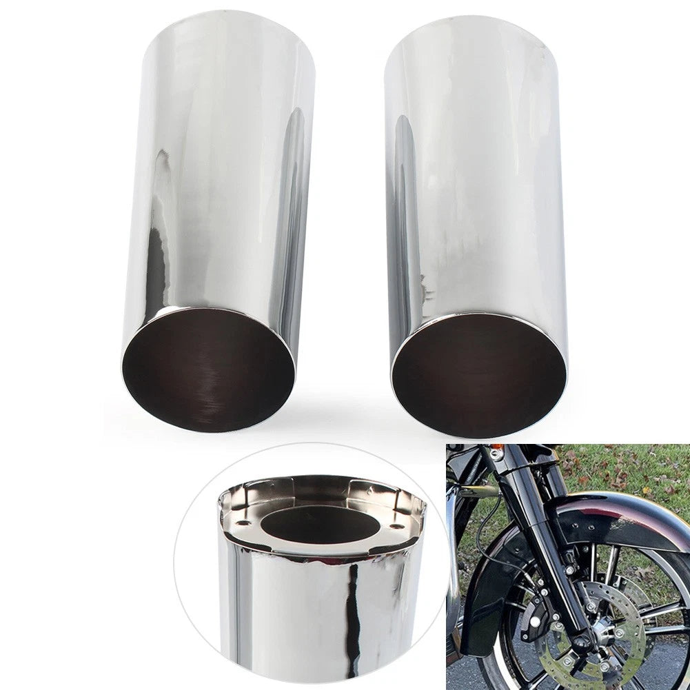 2" Smooth Fork Tube Slider Covers for Harley Electra Tri Glide FLHX