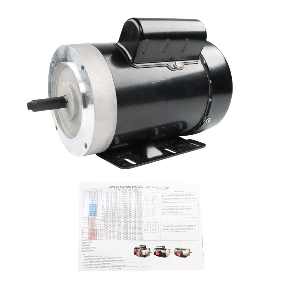 1/2HP Electric Motor 56C for General Purpose (1725 RPM, 1 Phase, TEFC)