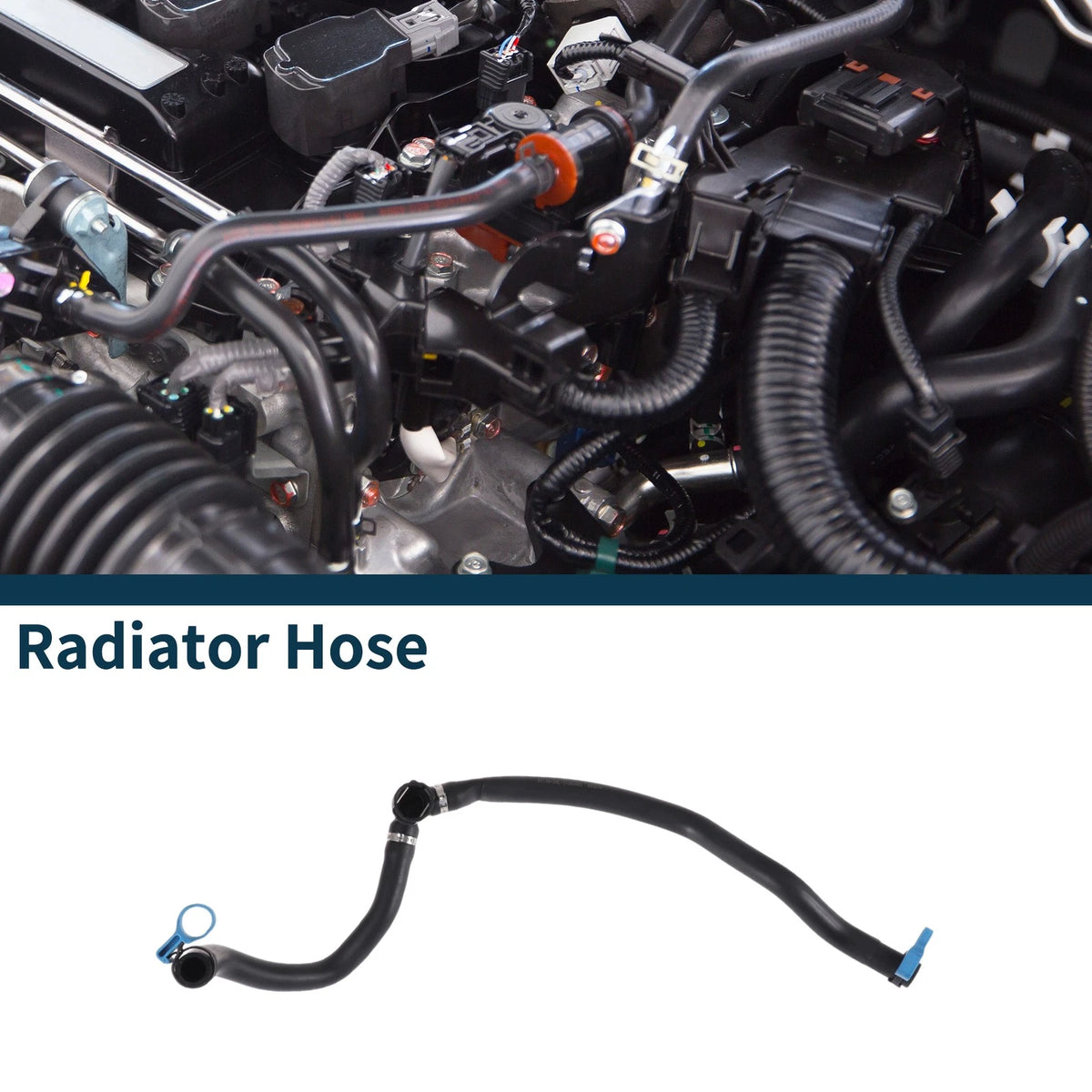Radiator Hose Coolant Pipe for Volvo V40 (2014) Rubber Black