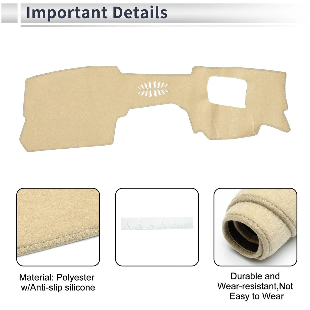 Dashboard Dash Cover Mat for Mazda CX-30 DM 2020-2024 HUD Sun Protector Pad Beige