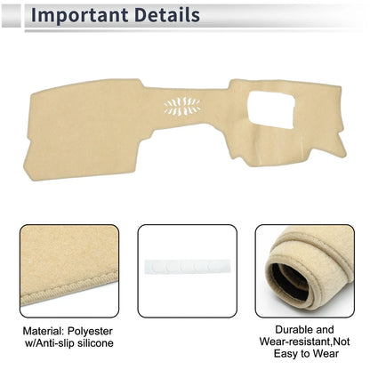 Dashboard Dash Cover Mat for Mazda CX-30 DM 2020-2024 HUD Sun Protector Pad Beige