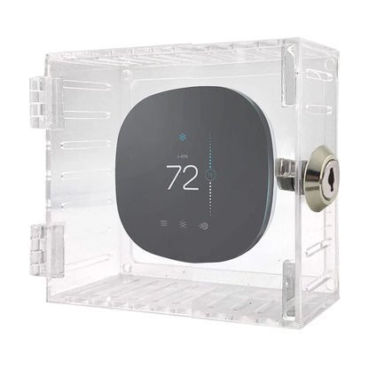 Clear Acrylic Lock Box for Thermostat (Resistant to Yellowing)